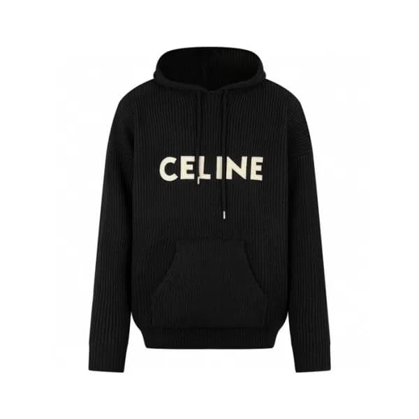 셀린느 남성 후드 니트웨어 - Celine Mens Hood Knitwear - cec27… - 1