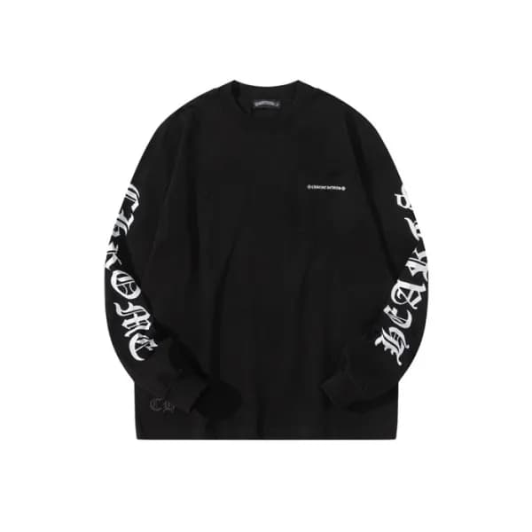 크롬하츠 남성 라운드 긴팔티 - Chrome Hearts Mens Round Tshirt … - 1