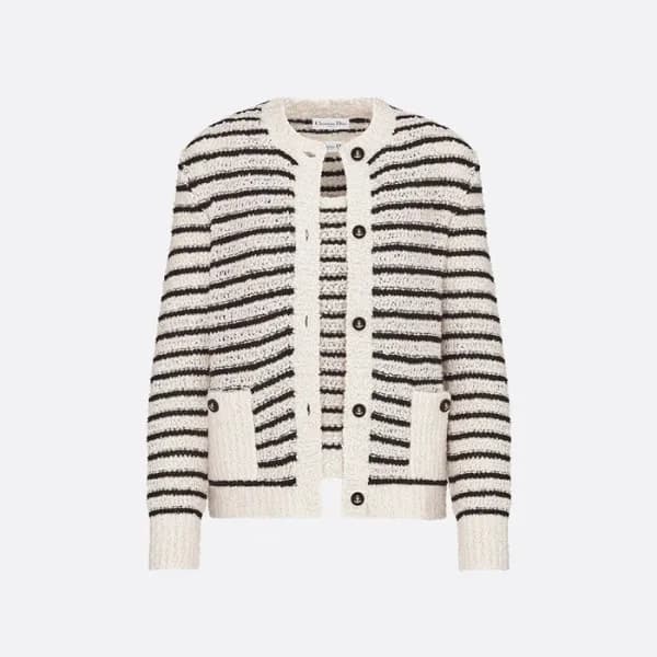 디올 여성 브이넥 가디건 - Dior Womens V-neck Cardigan - dic4… - 1