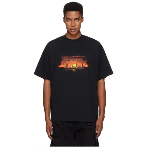 베트멍 남/녀 라운드 반팔 티셔츠 - Vetements Unisex Oversize Tsh… - 1