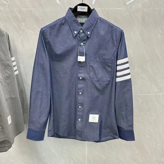 톰브라운 남성 샴브레이 옥스퍼드 셔츠 - dd959x - 1