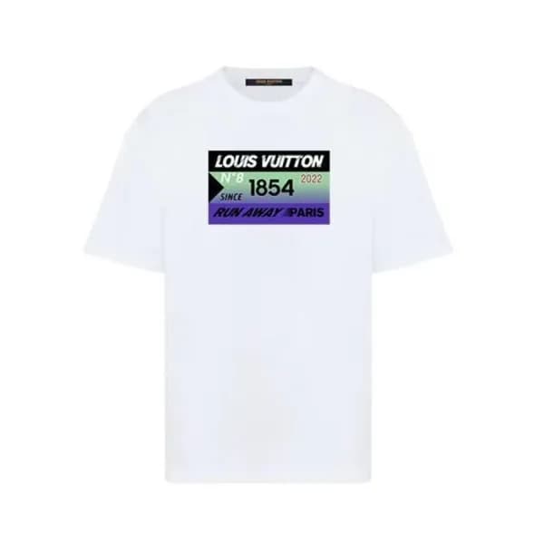 루이비통 남성 라운드 반팔 티셔츠 - Louis vuitton Mens Round Tshi… - 1