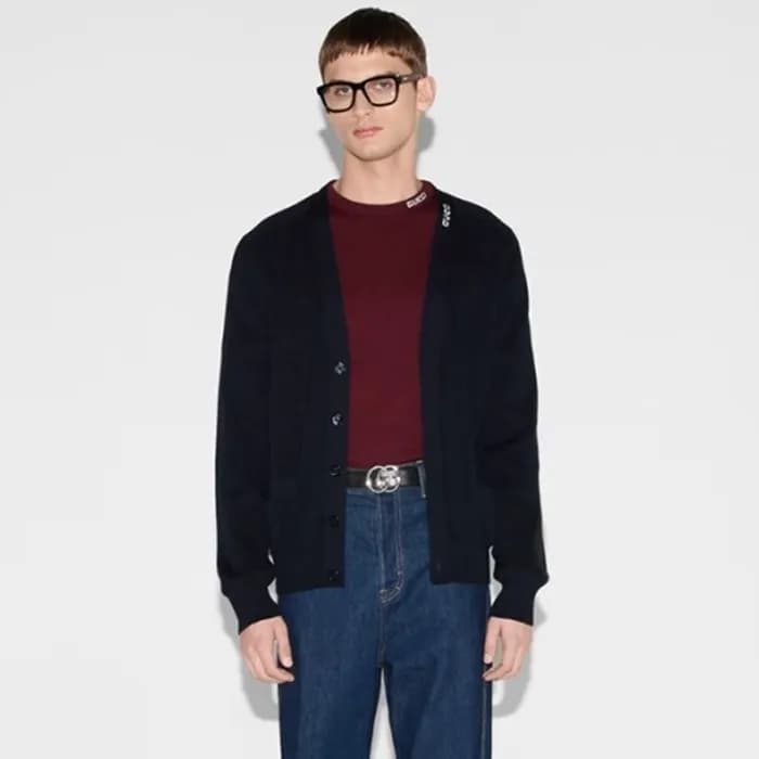 구찌 남성 브이넥 니트 가디건 - Gucci Mens V-neck Cardigan - gu… - 1