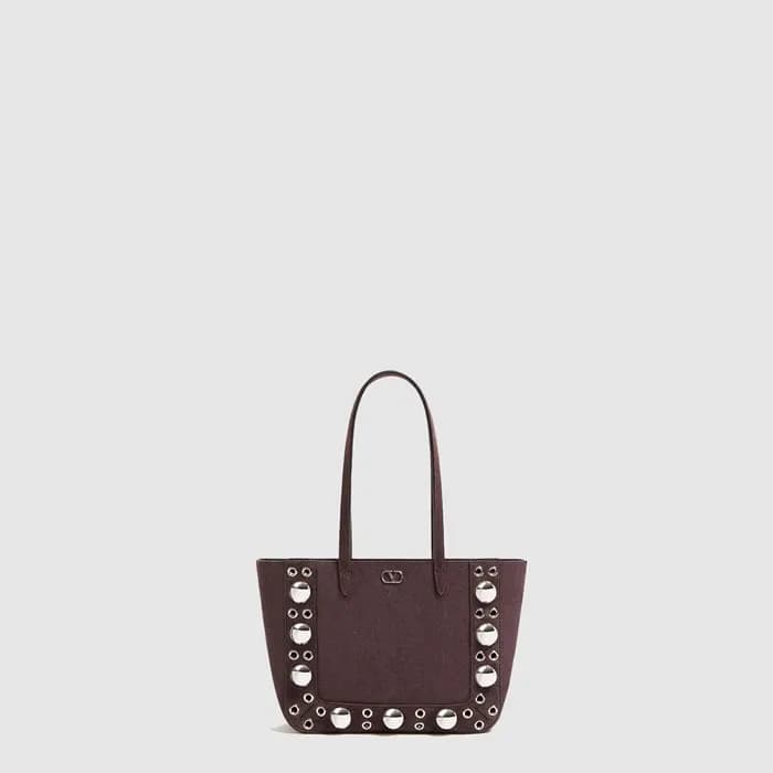 발렌티노 여성 가라바니 넬코트 스웨이드 미니 쇼퍼 백 - Valentino Womens G… - 1