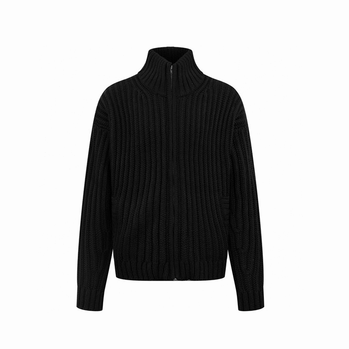 아크네 남성 집업 니트웨어 - Acne Mens Zip-up Knitwear - anc12… - 1