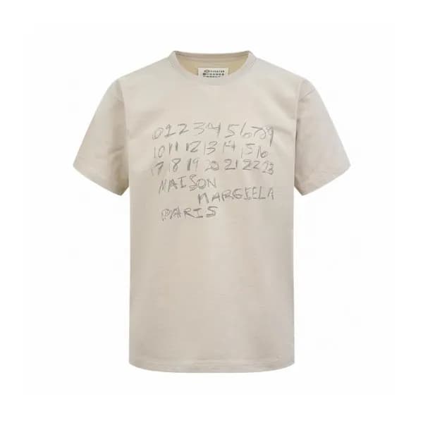 메종 마르지엘라 남성 반팔 티셔츠 - Maison Margiela Mens Round Ts… - 1