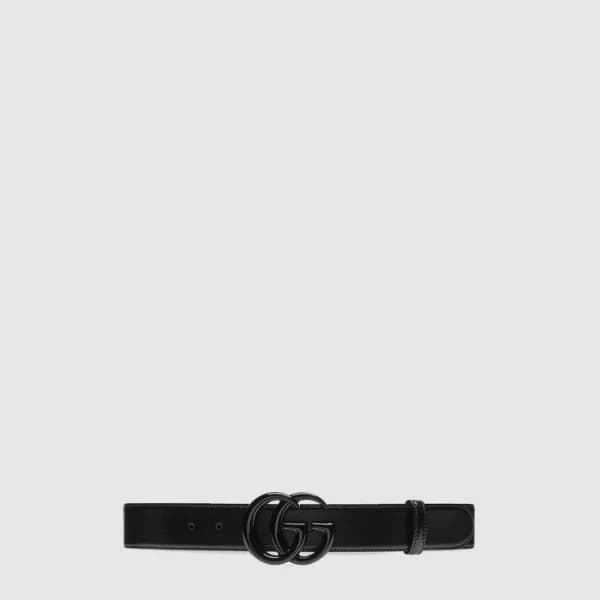구찌 남성 GG 마몽 와이드 벨트 - Gucci Mens GG Marmont Wide Be… - 1