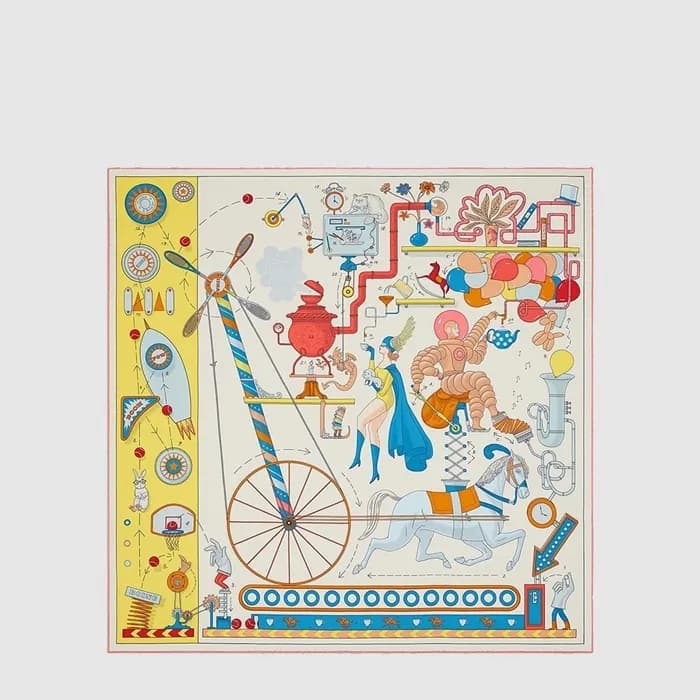 에르메스 여성 티 포 투 스카프 - Hermes Womens Tea for Two Scarf - acc8865x - 1