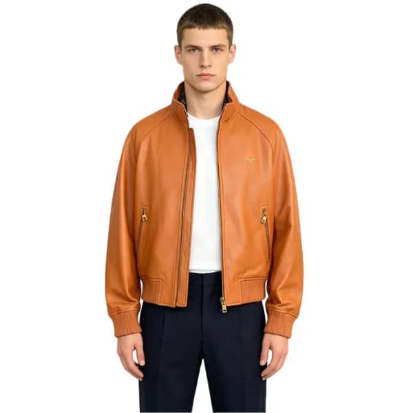 루이비통 남성 가죽 자켓 - Louis vuitton Mens Leather Jacket - lvc16967x - 1