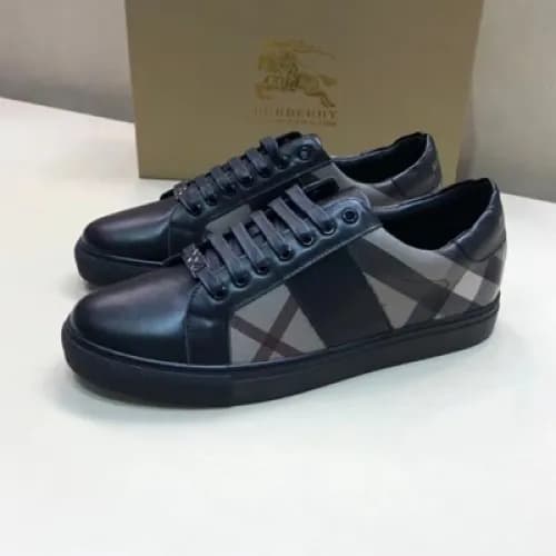 [버버리] 하우스 체크 가죽 남성용 스니커즈 bu0001x- Burberry House C… - 1