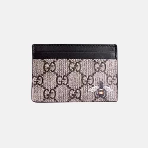 Gucci GG Print Honeybee Card Case 451277 - 구찌 꿀벌 프… - 1