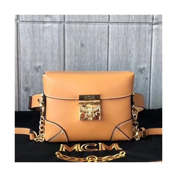 MCM Visetos Leather Belt Bag / Shoulder Bag,16.5cm… - 1