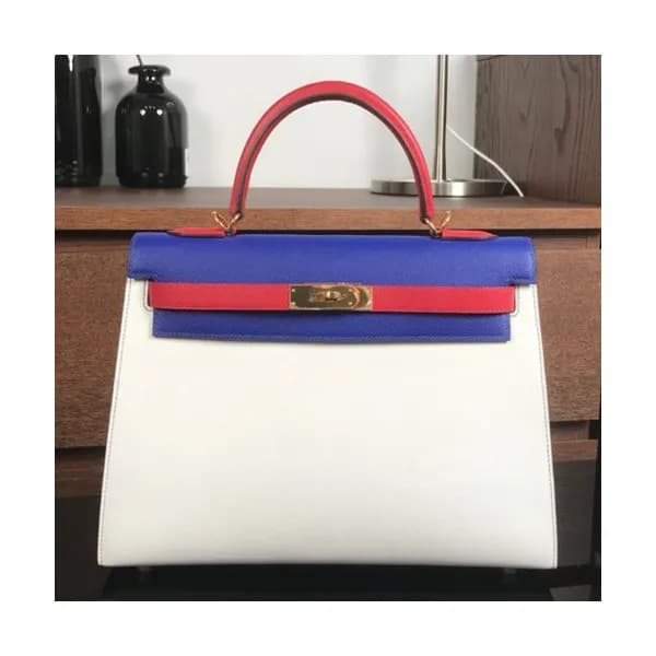 Hermes Kelly Epsom Leather Tote Shoulder Bag ,32cm… - 1