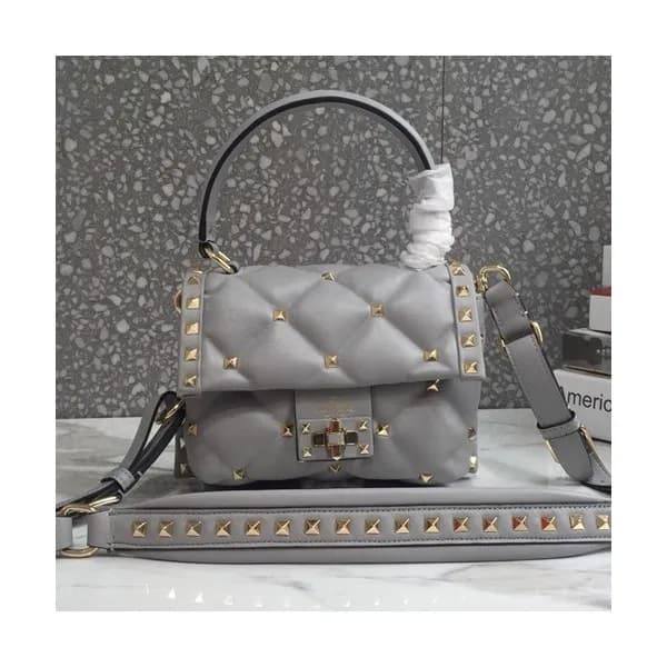 Valentino 2019 Leather Rockstud Spike Tote Shoudle… - 1