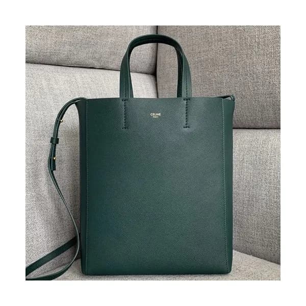 Celine Vertical Cabas Leather Tote Shoulder Bag,27… - 1
