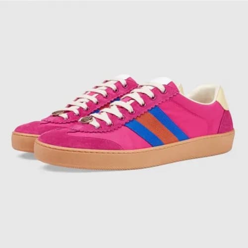 Gucci 2018 Nylon Sweide Web Sneakers - 구찌 나일론 스웨이드… - 1