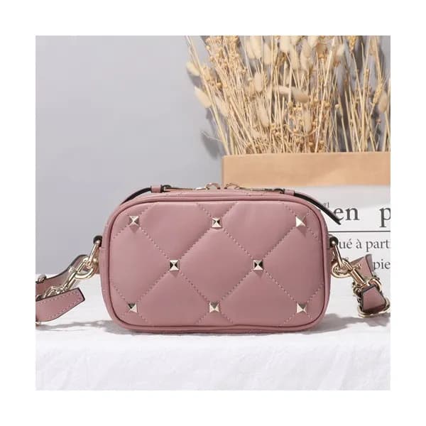 Valentino 2019 Leather Garavani Boomstud Camera Sm… - 1