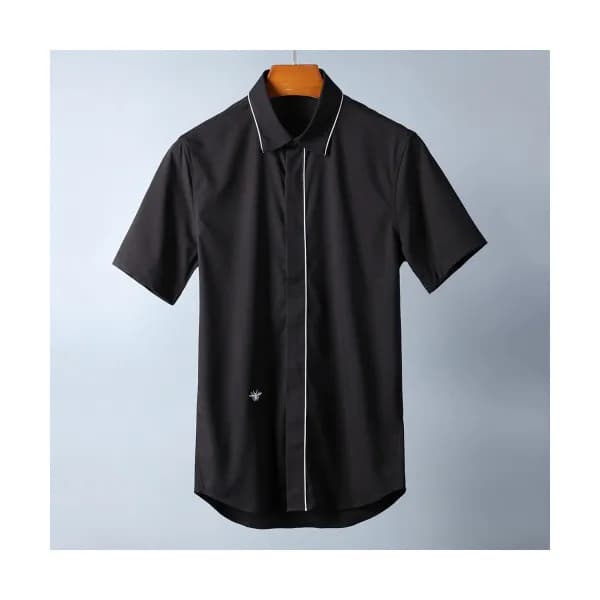 Dior 2019 Mens Embroidery Short Sleeved Cotton Tsh… - 1