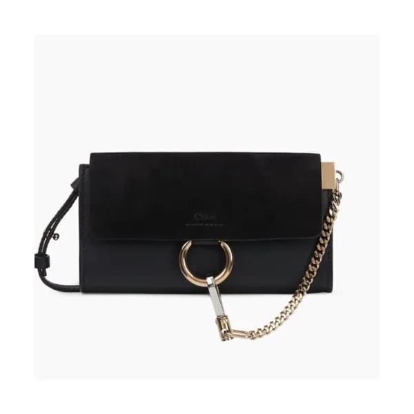Chole 2019 Faye Leather Shoulder Bag, 24cm - 끌로에 … - 1
