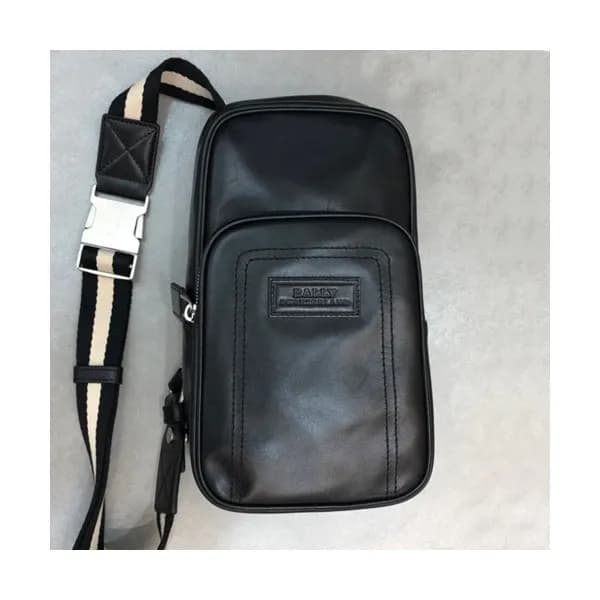 Bally 2019 Leather Hip Sack,32cm - 발리 2019 레더 남성용… - 1