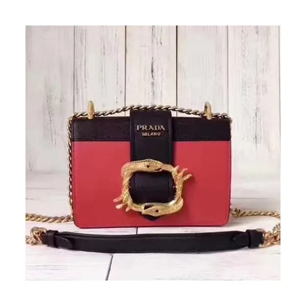 Prada 2019 Leather Chain Shoulder Bag,20cm - 프라다 2… - 1