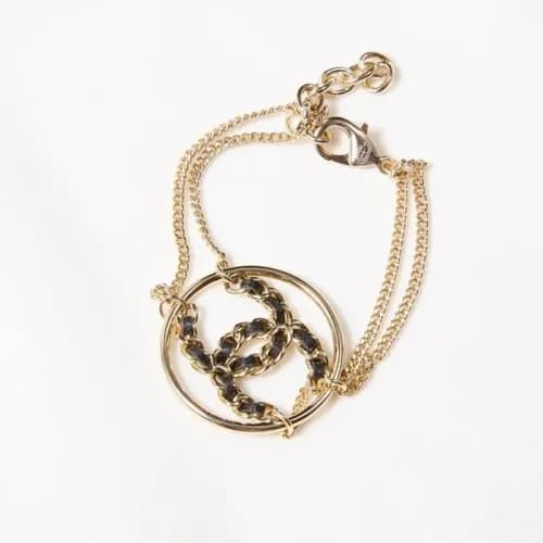 Chanel Yellow Glod Bangle -샤넬 여성 옐로우 골드 도금 팔찌 CHA0… - 1