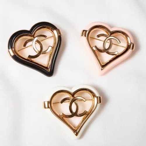 Chanel Brooch -샤넬 브로치cha0149.컬러(블랙,화이트,핑크) - 1