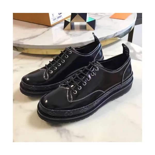 Louis Vuitton 2019 Mens Leather Sneakers Shoes - 루… - 1