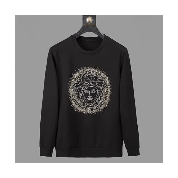 Versace 2019 Mens Medusa Logo Crew-neck Tshirt - 베… - 1