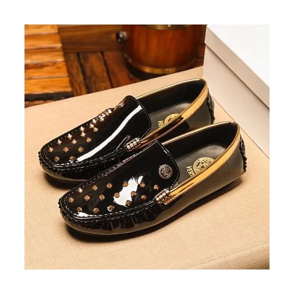 Versace 2019 Mens Leather Loafer - 베르사체 2019 남성용 … - 1