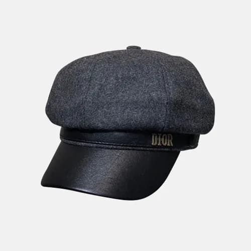 Dior 2019 Ladies Wool & Leather Cap - 디올 2019 여성용 … - 1