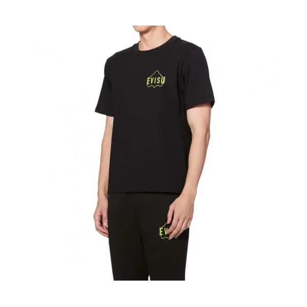 Evisu 2019 Mens Embroidery Evisukuro Cotton Short … - 1