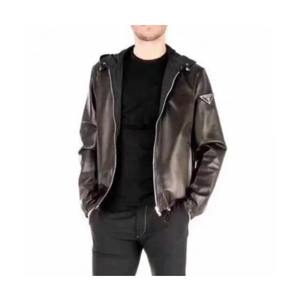 Prada 2019 Mens Logo Casual Leather Jacket - 프라다 2… - 1