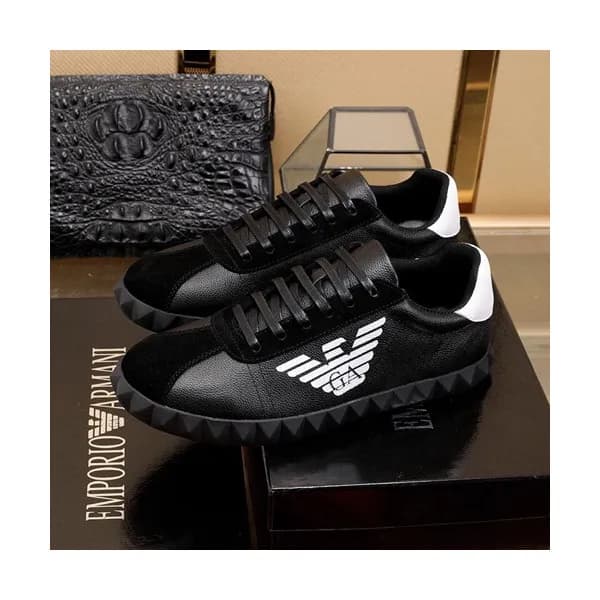 Armani 2020 Mens Leather Sneakers - 알마니 2020 남성용 … - 1