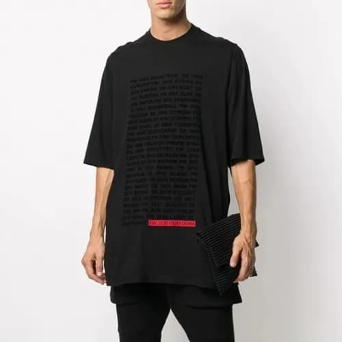 [릭오웬스]Rick Owens 2020 Mens Casual Short Sleeved Th… - 1