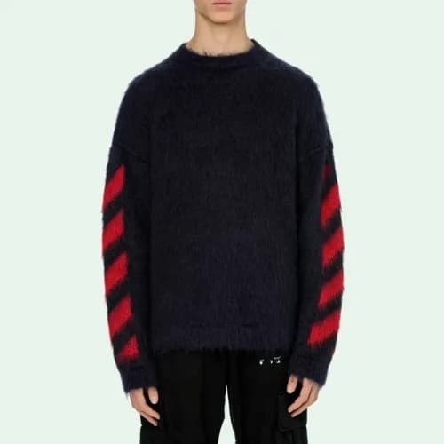 [오프화이트]Off-white 2020 Mm/Wm Brush Mohair Knit Swea… - 1