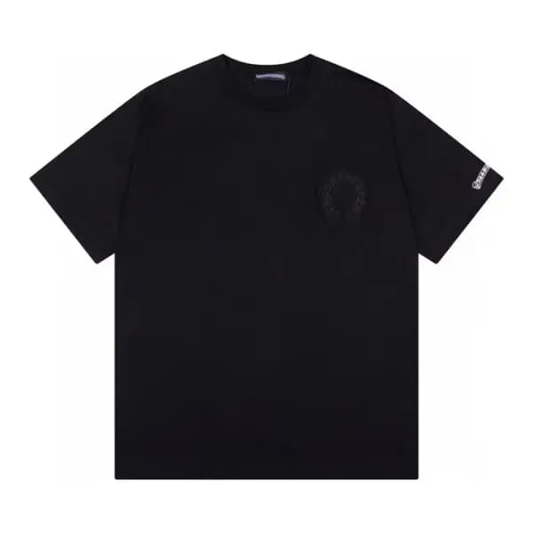 Chrome hearts Mens Logo Casual Short Sleeved Tshi… - 1