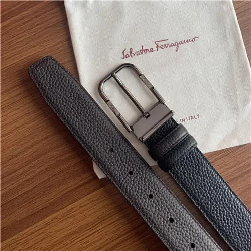 Salvatore Ferragamo 2021 Men's Leather Belt,3.… - 1