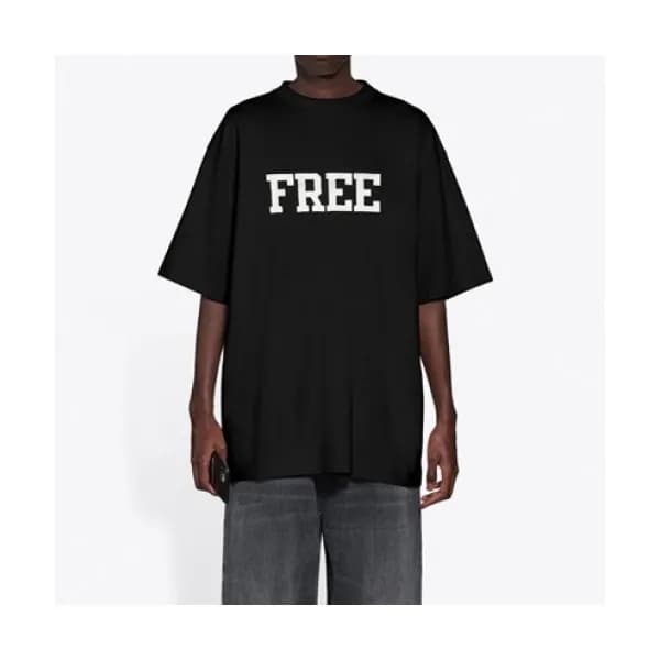 Balenciaga Mm/Wm Logo Cotton Short Sleeved Tshirt… - 1