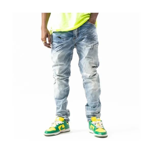Amiri Mens Trendy Denim Pants Blue - 아미리 2021 남성 … - 1
