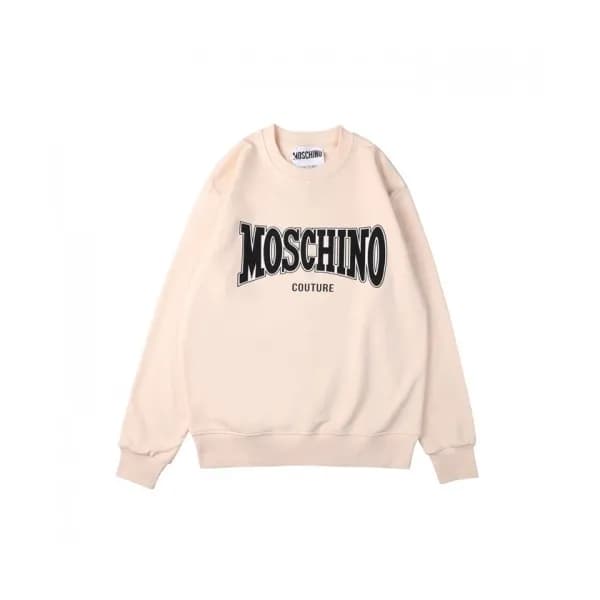 Moschino Mm/Wm Crew-neck Cotton Tshirts Ivory - 모… - 1