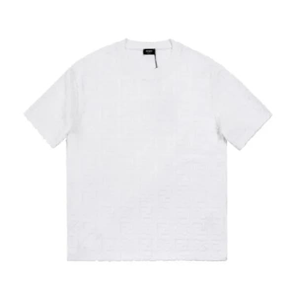 펜디 남성 크루넥 화이트 반팔티 - Mens White Tshirts - fen01154x - 1