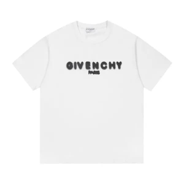지방시 남성 크루넥 화이트 반팔티 - Mens White Tshirts - giv0638x - 1