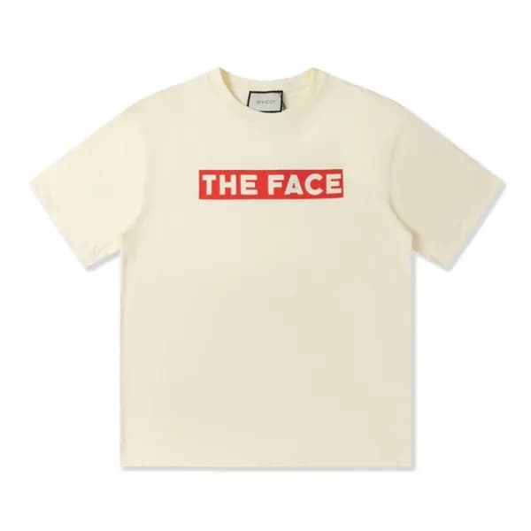 구찌 남성 크루넥 아이보리 반팔티 - Mens Iwory Tshirts - guc04720… - 1