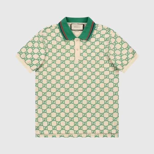 구찌 남성 그린 폴로 반팔티 - Mens Green Tshirts - guc04837x - 1