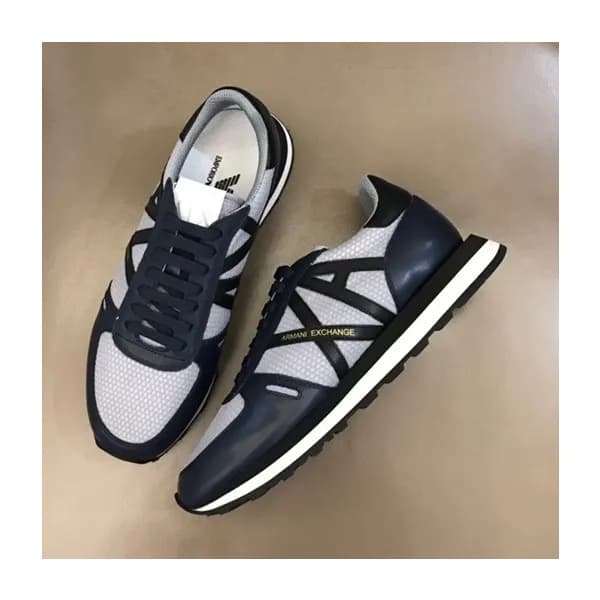 알마니 남성 클래식 네이비 스니커즈 - Mens Navy Sneakers - arm0914… - 1