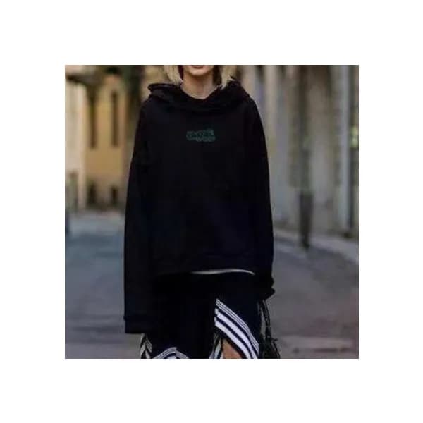샤넬 남/녀 캐쥬얼 블랙 후드티 - Chanel Unisex Black Hoodie - c… - 1