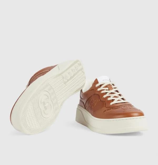 구찌 남/녀 브라운 스니커즈 - Gucci Unisex Brown Sneakers - gu… - 1