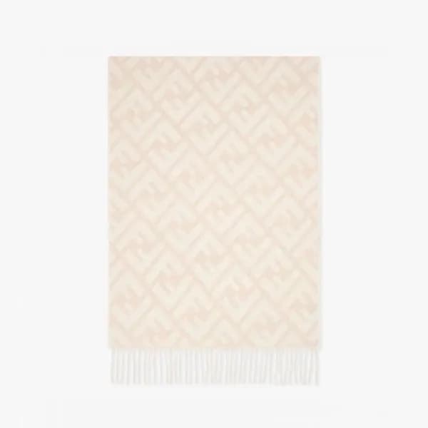 펜디 여성 베이지 양면 머플러 - Fendi Womens Beige Muffler - fe… - 1