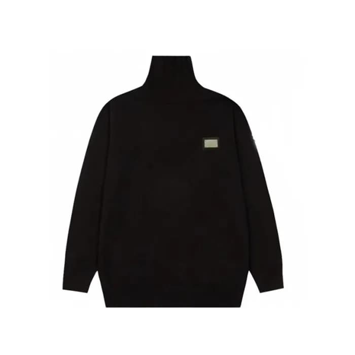 돌체앤가바나 남성 블랙 터틀넥 니트 - Dolce&Gabbana Mens Black Kni… - 1